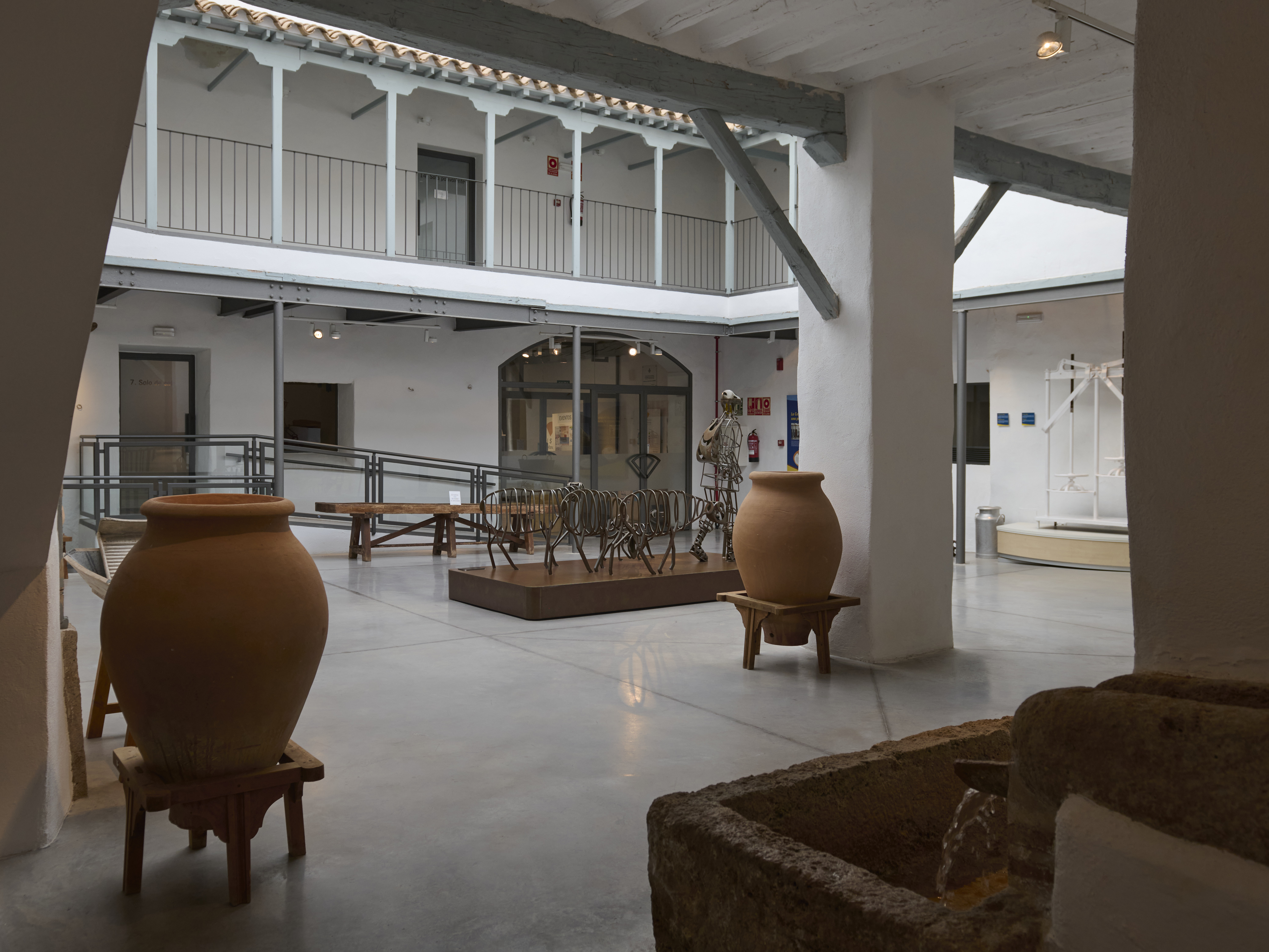 Patio interior del museo del Queso, Manzanares (© P. Jiménez)