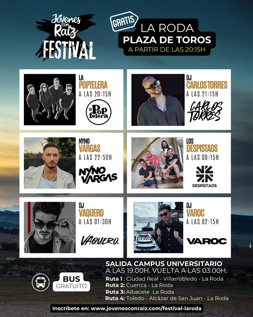 Cartel Festival Jóvenes con Raíz